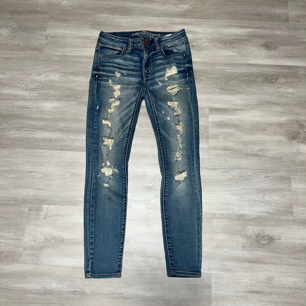 Distressed American Eagle jeans